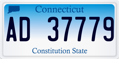 CT license plate AD37779