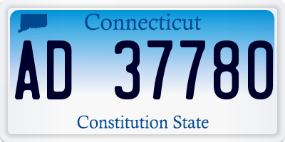 CT license plate AD37780