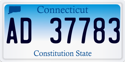 CT license plate AD37783