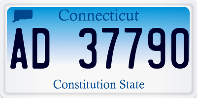 CT license plate AD37790