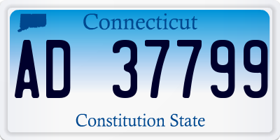 CT license plate AD37799