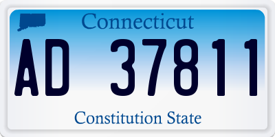 CT license plate AD37811