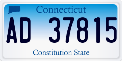 CT license plate AD37815
