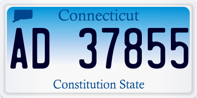 CT license plate AD37855