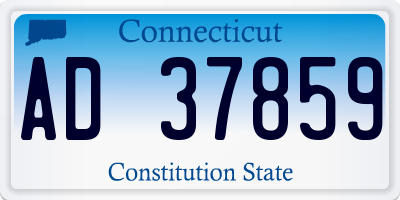CT license plate AD37859