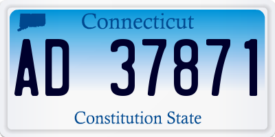 CT license plate AD37871