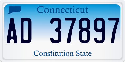 CT license plate AD37897