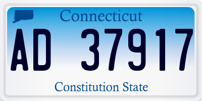 CT license plate AD37917