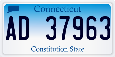 CT license plate AD37963