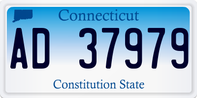 CT license plate AD37979