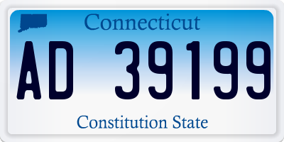 CT license plate AD39199