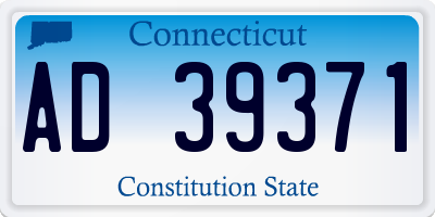 CT license plate AD39371