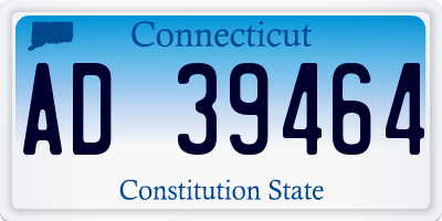 CT license plate AD39464