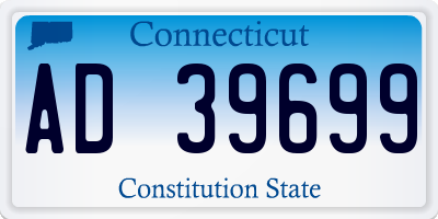 CT license plate AD39699