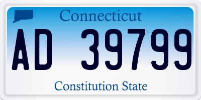 CT license plate AD39799
