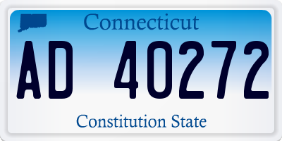 CT license plate AD40272