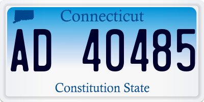 CT license plate AD40485