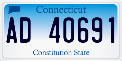 CT license plate AD40691
