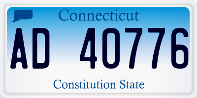 CT license plate AD40776