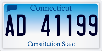 CT license plate AD41199