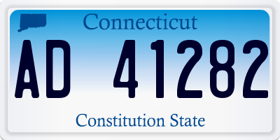 CT license plate AD41282