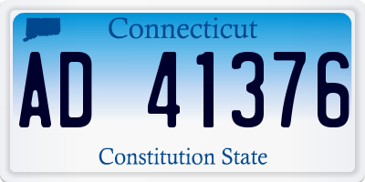 CT license plate AD41376