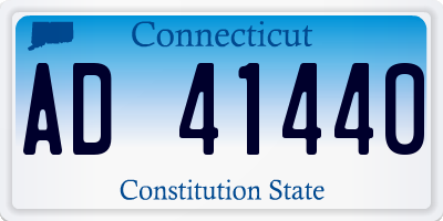 CT license plate AD41440