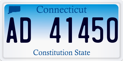 CT license plate AD41450