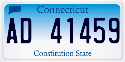 CT license plate AD41459
