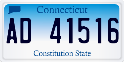 CT license plate AD41516