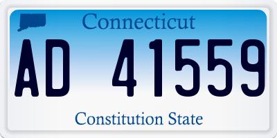 CT license plate AD41559