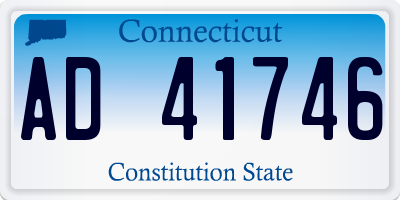 CT license plate AD41746