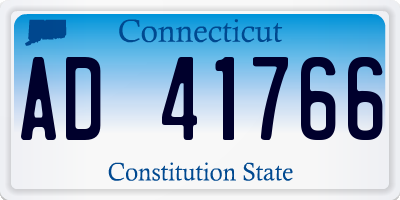 CT license plate AD41766
