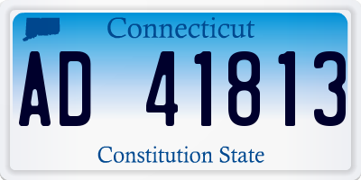CT license plate AD41813