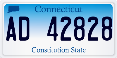 CT license plate AD42828
