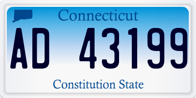 CT license plate AD43199