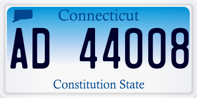CT license plate AD44008