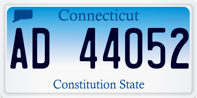 CT license plate AD44052
