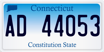 CT license plate AD44053