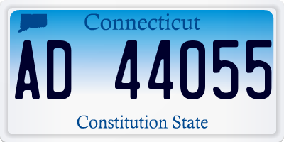 CT license plate AD44055