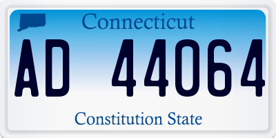 CT license plate AD44064
