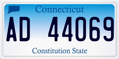 CT license plate AD44069