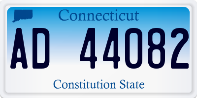 CT license plate AD44082