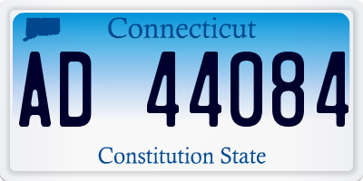 CT license plate AD44084