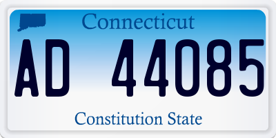 CT license plate AD44085