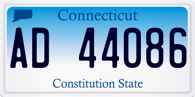 CT license plate AD44086
