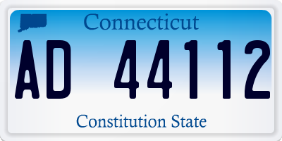 CT license plate AD44112