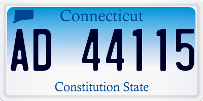 CT license plate AD44115