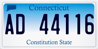 CT license plate AD44116