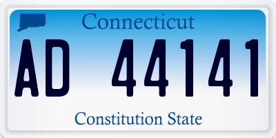 CT license plate AD44141